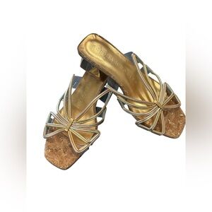 Sophia Webster Metallic Gold Sandals